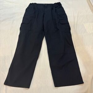 5.11 Tactical Men's Cargo Pants Navy Blue Size 38x32 Relaxed Fit Work Utility